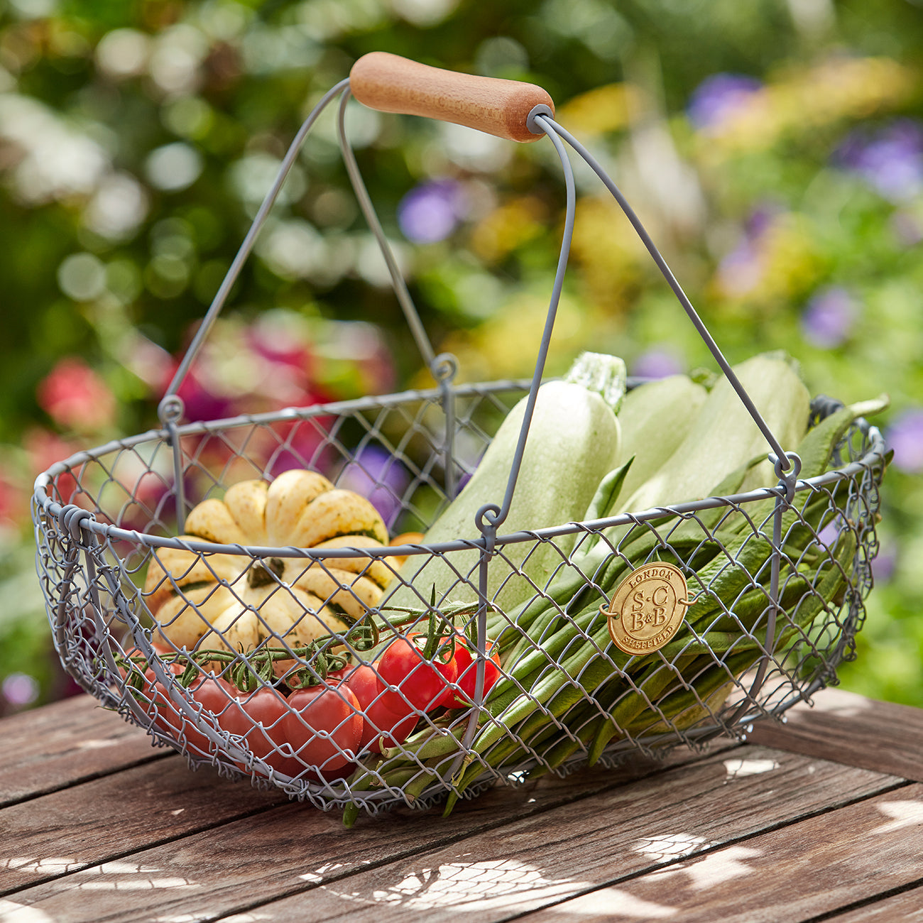 Harvesting Vegetables in Sophie Conran Basket