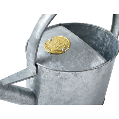 Galvanised Watering Can with Brass Seal