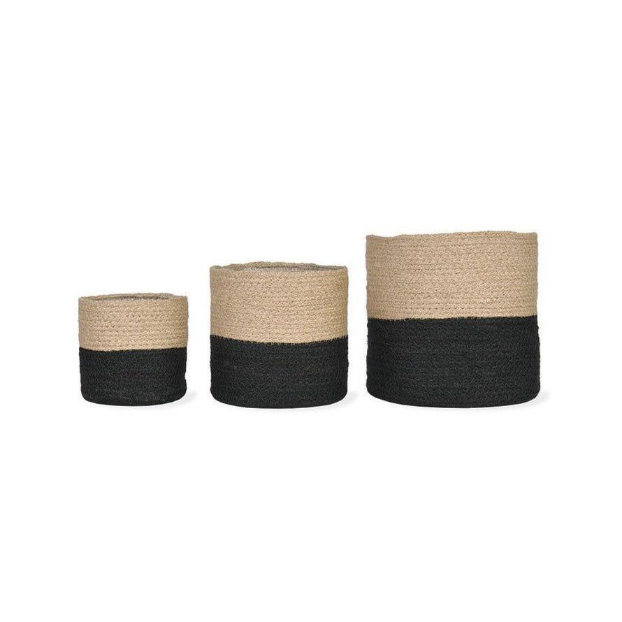 Set of 3 Jute Pots