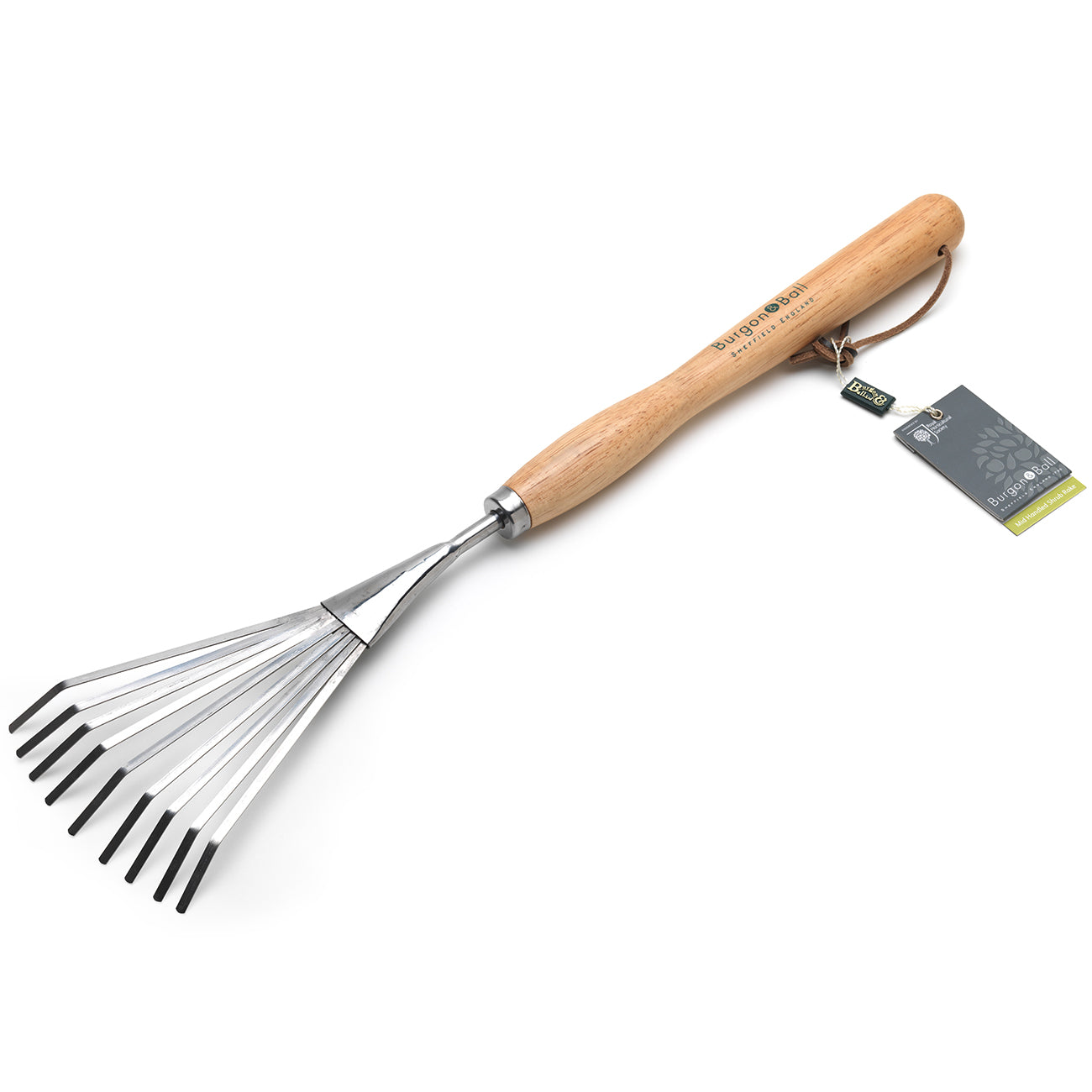 Burgon & Ball RHS Mid Handled Shrub Rake