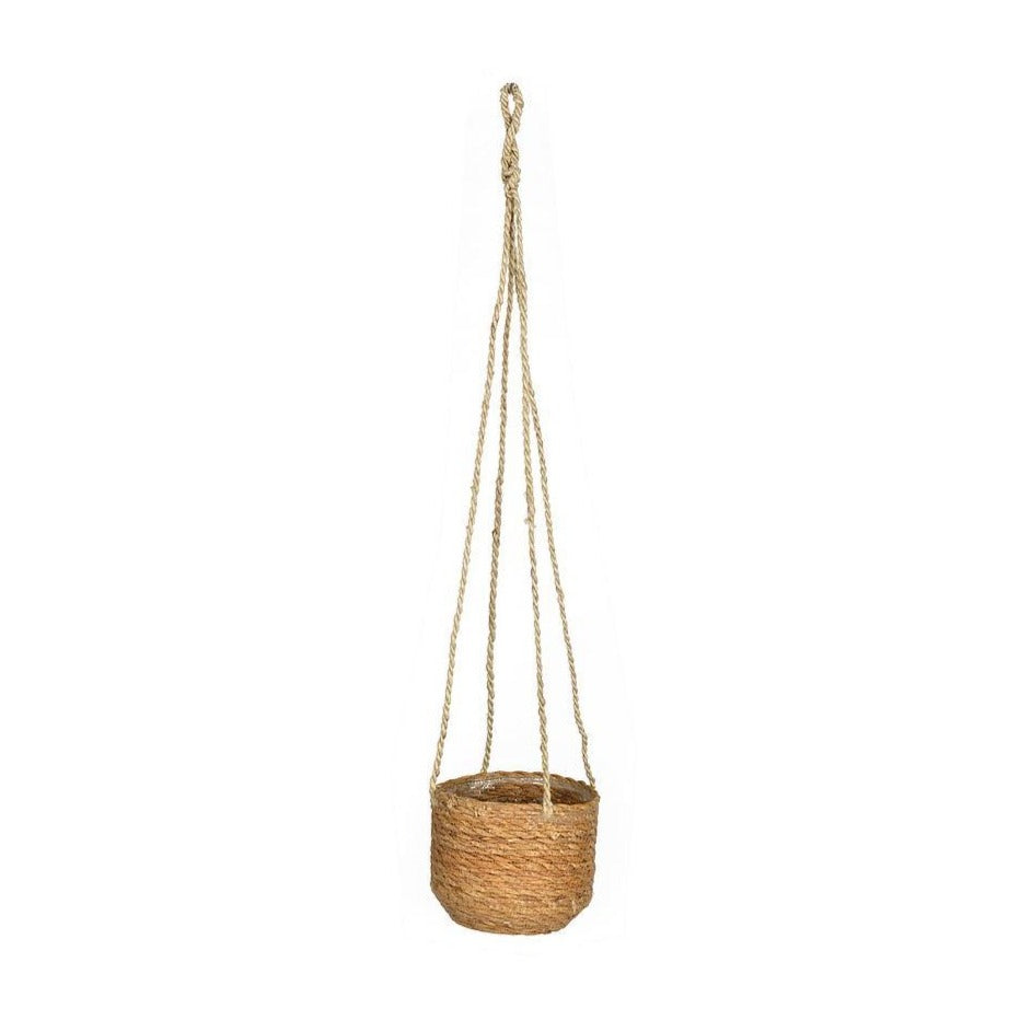 Garden Trading Short Woven Hanging Plant Pot