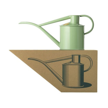 Haws 1 Litre Fazeley Flow Metal Indoor Watering Can, Sage with Gift Box