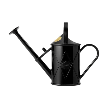 Haws 1.1L (2 Pint) 'Bartley Burbler' Plastic Indoor Watering Can in Recycled Black