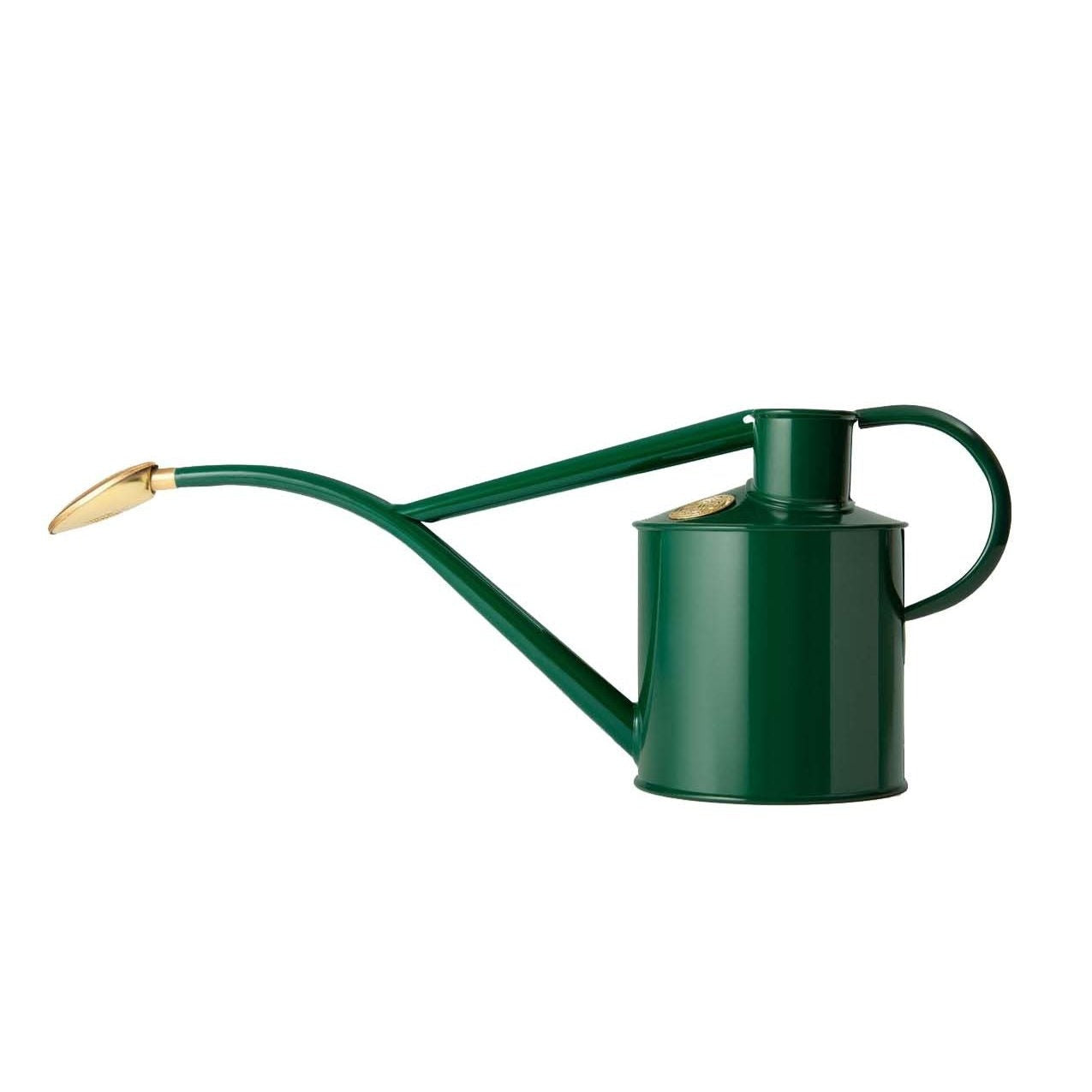 Haws 'Rowley Ripple' 1-litre indoor watering can in sage. Introducing the ultimate multi-purpose metal watering can, an elegant and versatile companion to help you grow your own.