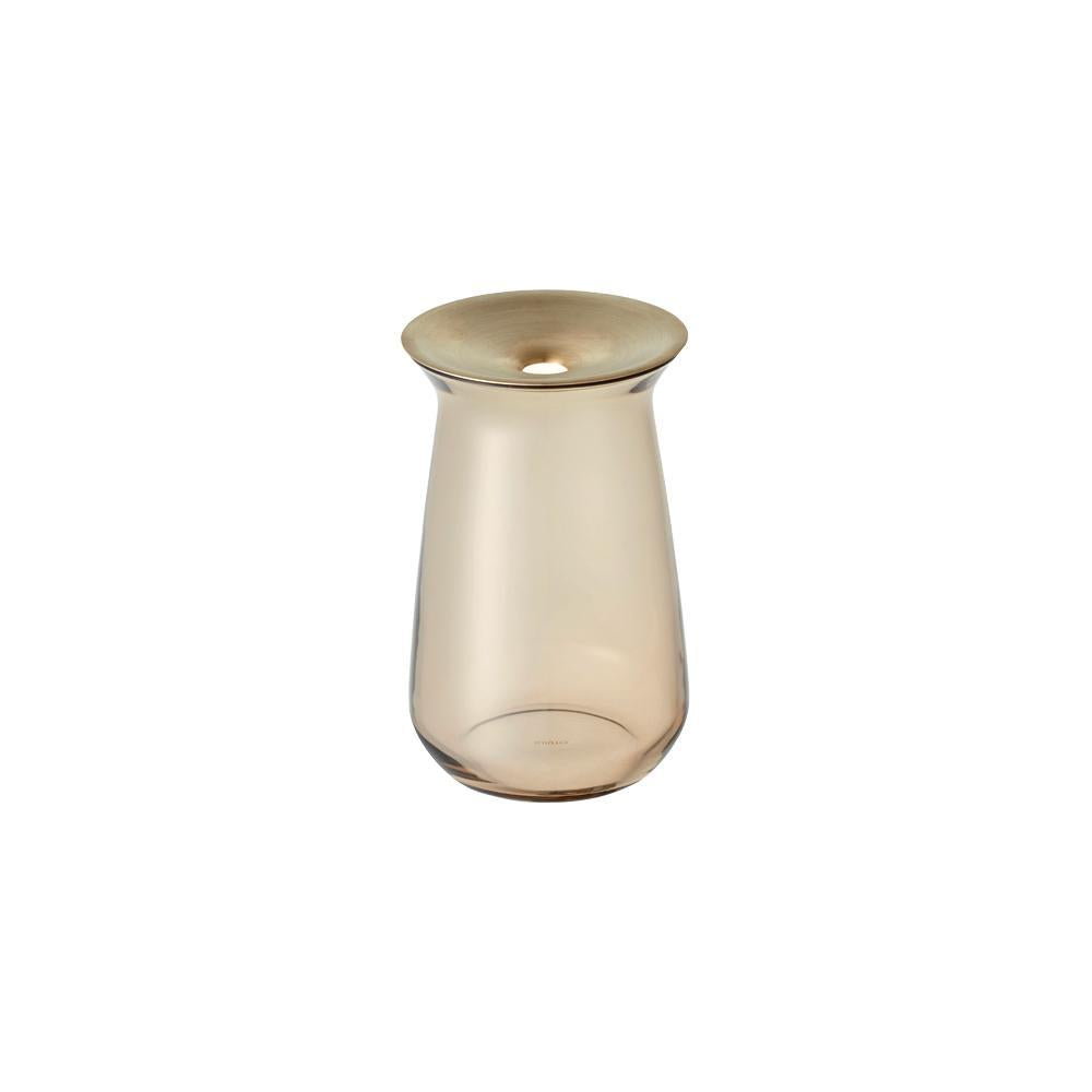 Kinto Japan Luna Propgation Vase, Large, Brown