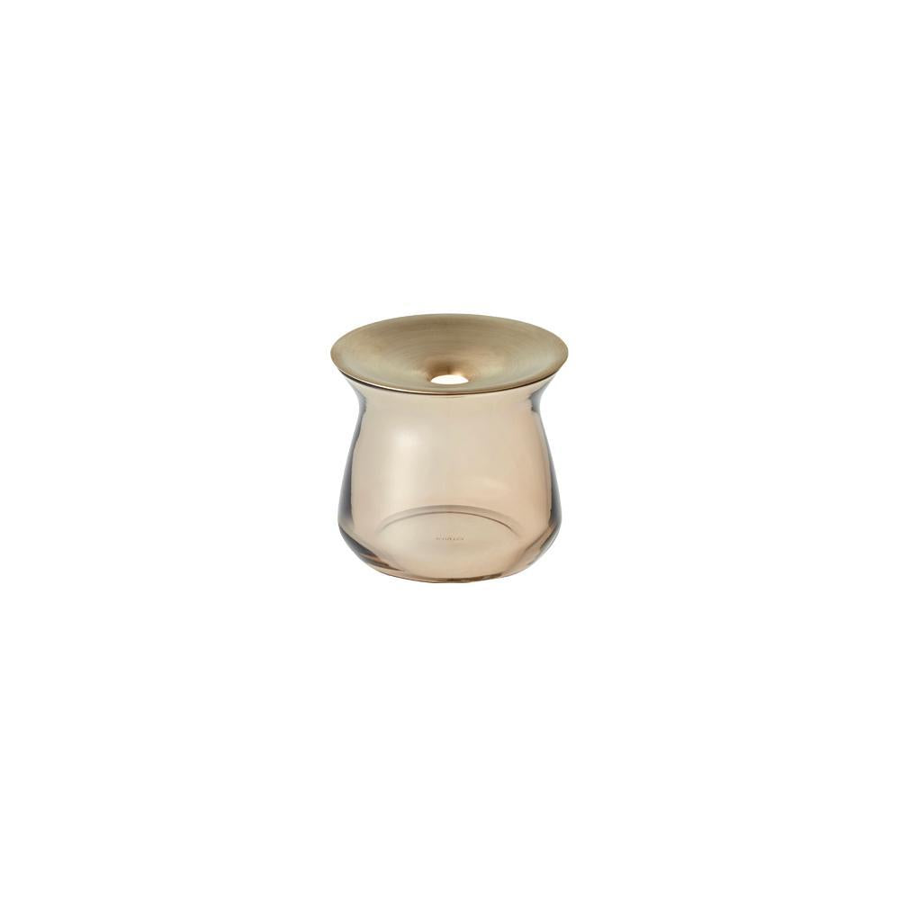 Kinto Japan Luna Propgation Vase, Small, Brown