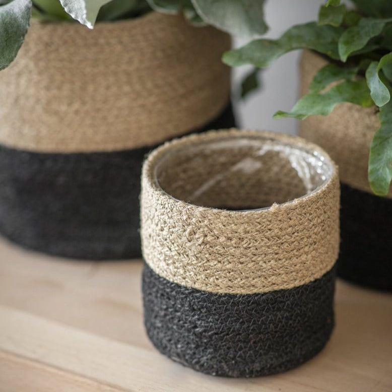 Set of 3 Jute Pots