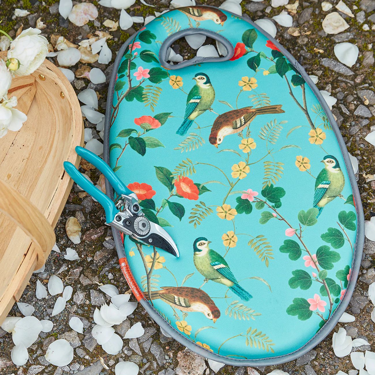 Burgon & Ball 'Flora & Fauna' Kneelo® Garden Kneeler & Secateurs